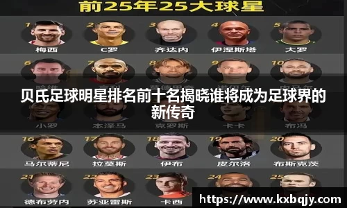 贝氏足球明星排名前十名揭晓谁将成为足球界的新传奇